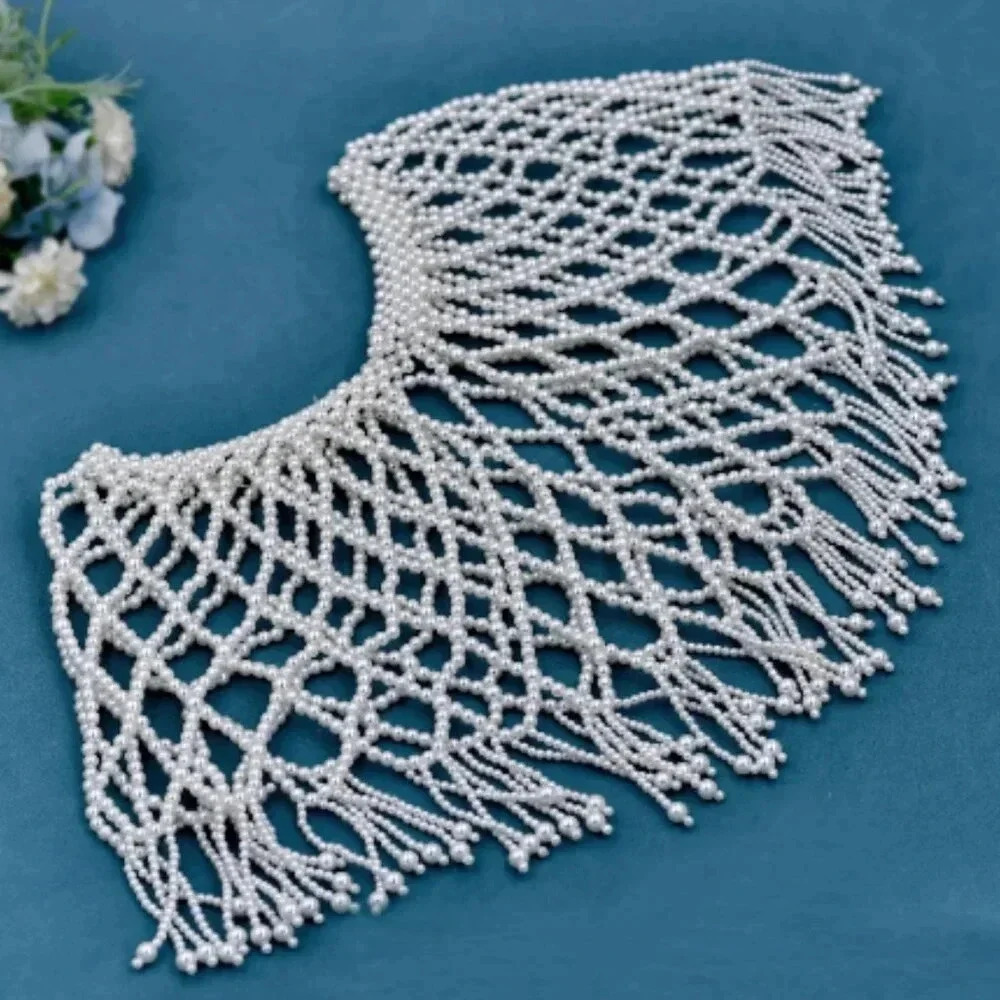 Pearl Shoulder Wrap Great for any Formal Occasion, Weddings, and Proms - Picture 6 of 7